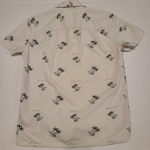 American Eagle Palm Tree Print Button-Up Shirt - Men's Small - Picture 6 of 13